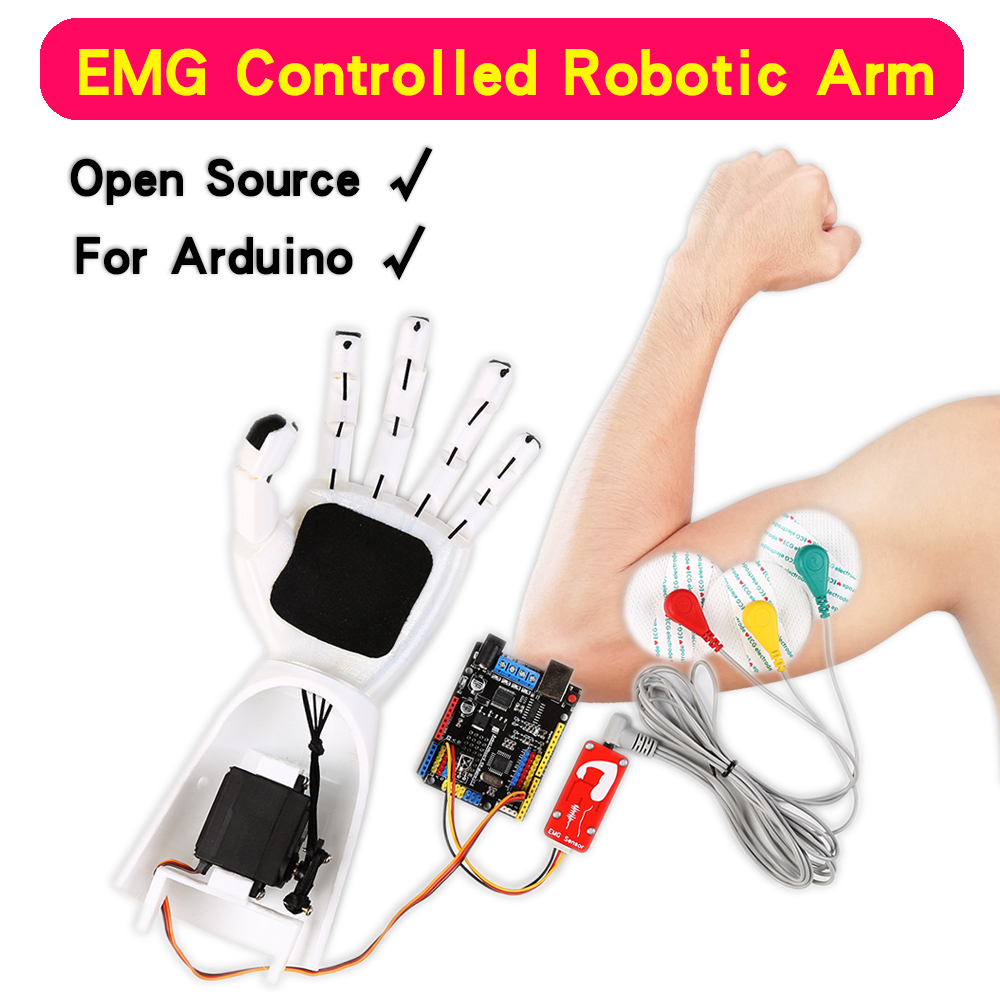 Science Project - Sensor EMG Braço robótico Sensor de