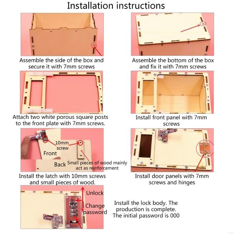 Science Project Toys Making - 54DA DIY Strongbox Making Kits Projetos