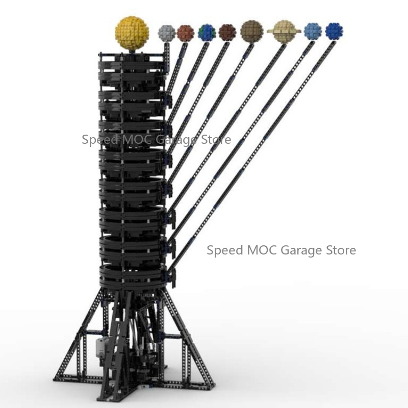 Solar System Orrery - MOC-38774 Sistema Solar Mecânico com 8