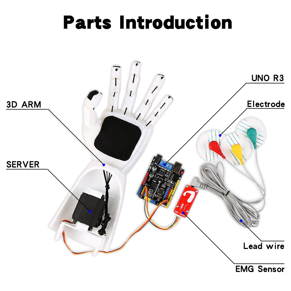 Sensor EMG Braço robótico Sens - Science Project avaliação e preço