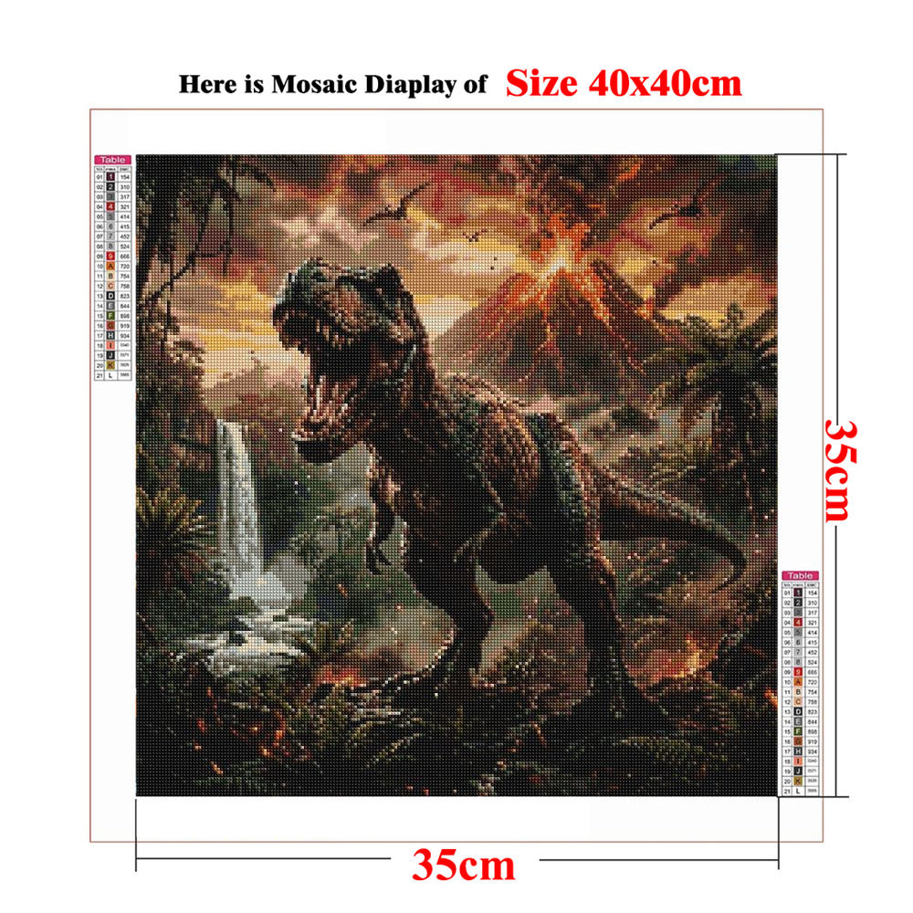 Kit de Pintura com Diamantes:  - Volcano Kit Eruption avaliação e preço