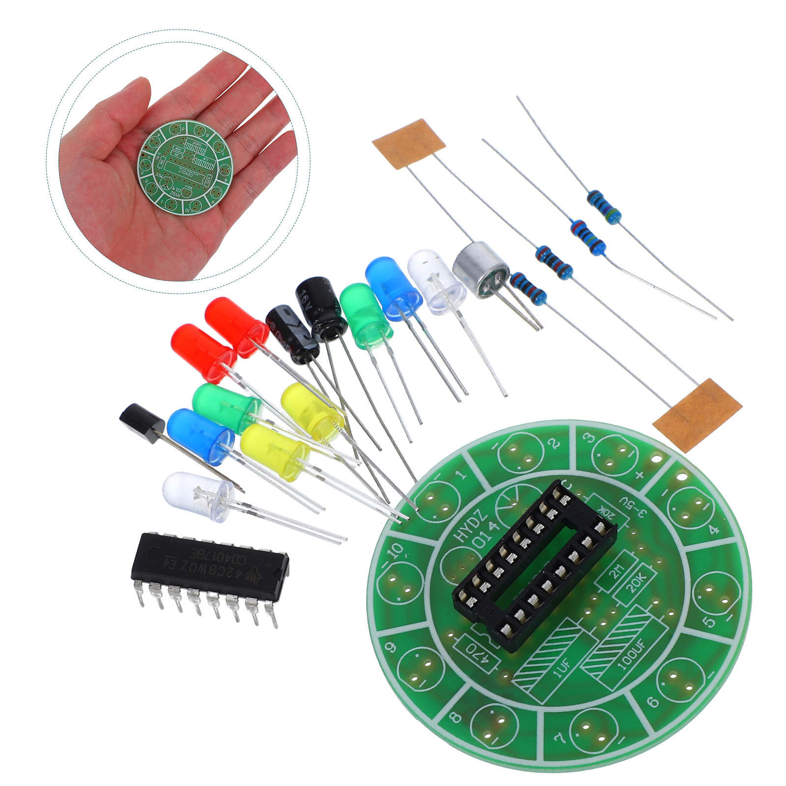 1 conjunto de luzes LED rotati - Science Experiment avaliação e preço