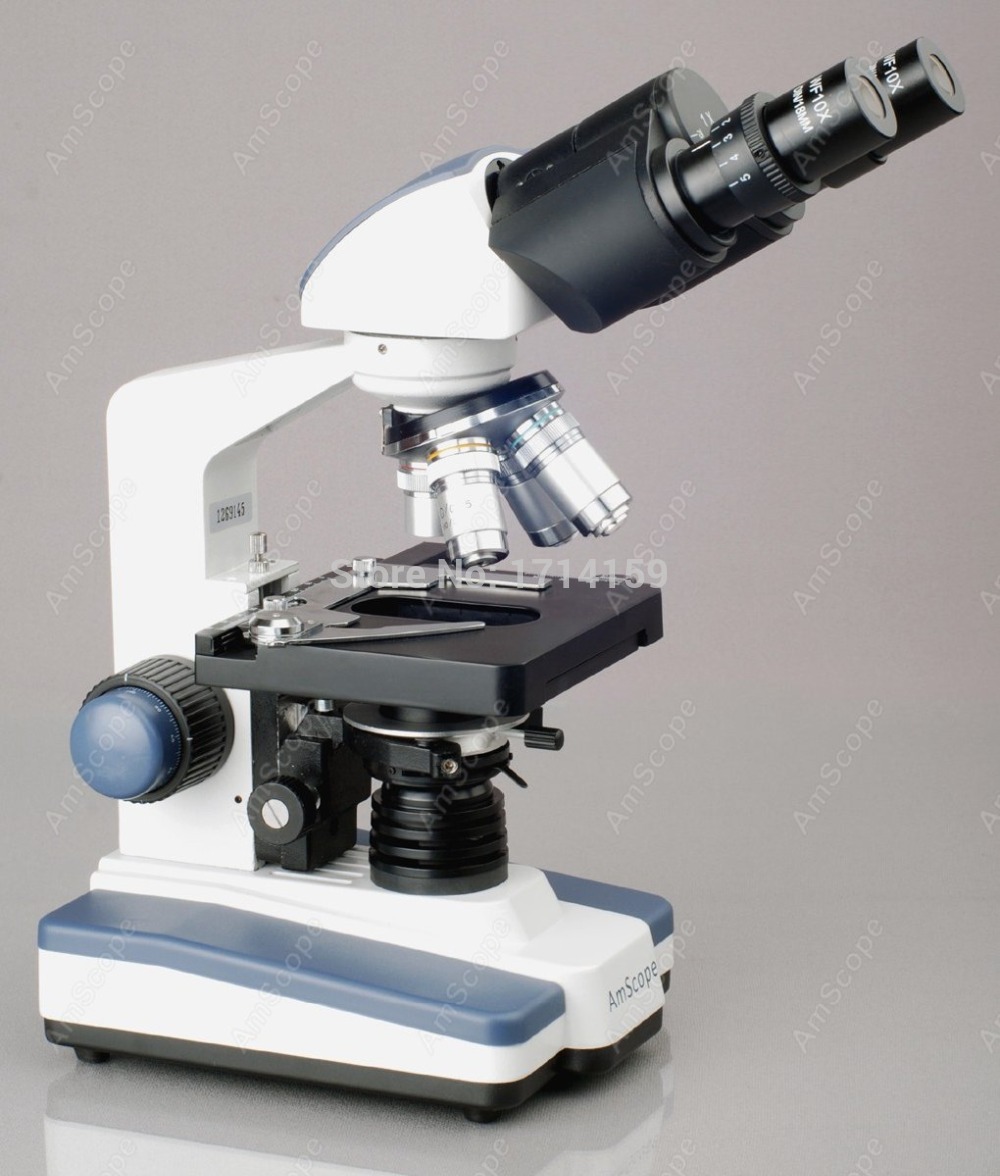 Microscópio Binocular LED AmSc - Amscope Microscope Compound 40X-1000X avaliação e preço