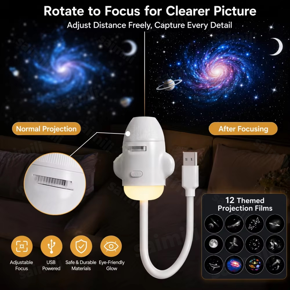 Projetor de Luz Noturna USB co - Planetarium Projector Home avaliação e preço
