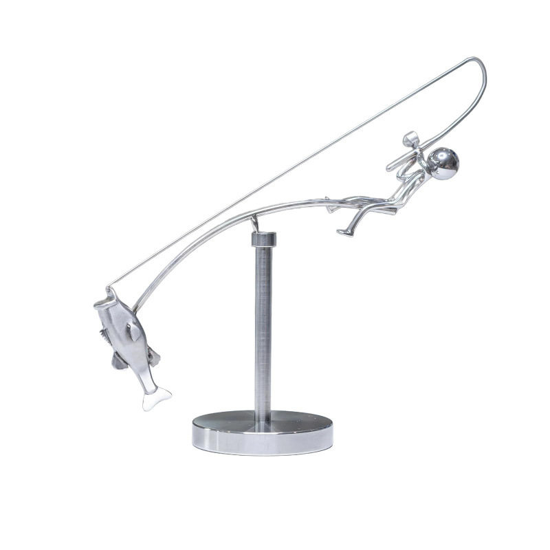 Escultura de Equilíbrio em Met - Newton Cradle Large avaliação e preço
